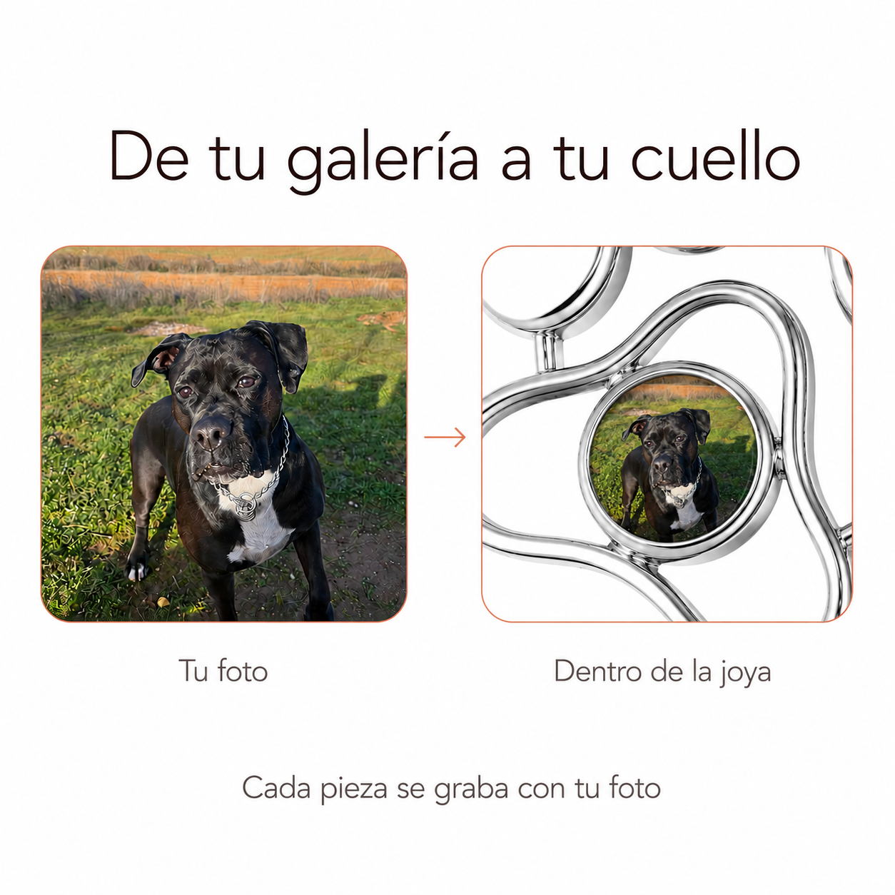 Collar Huella con Tu Foto